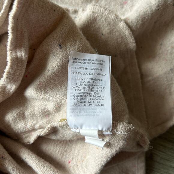 J. Crew Dusty Pink Speckled 100% Cotton Flannel Button Down Shirt Size Small - Picture 9 of 9